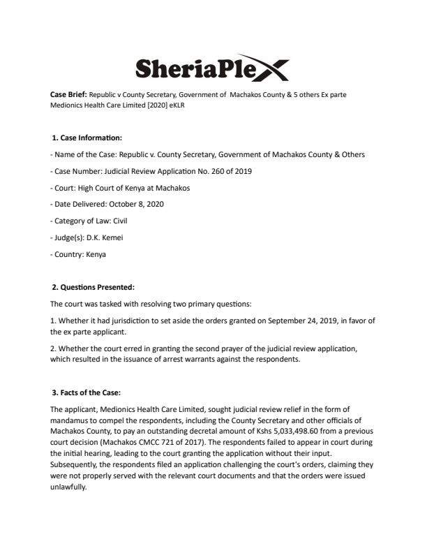 Republic-v-County-Secretary-Government-of-Machakos-County--5-others-Ex-parte-Medionics-Health-Care-Limited-[2020]-eKLR-Case-Summary_1545_0.jpg